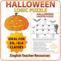 Halloween Logic Puzzle in English